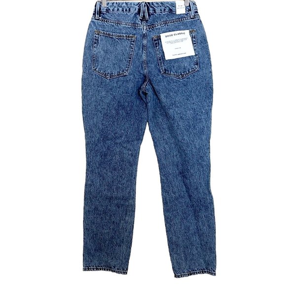 Good American Good Classic Denim Distressed Jeans Size 27 NWT - Picture 3 of 10